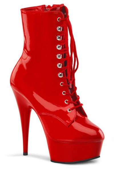 Pleaser Delight 6” Heel Patent Platform Ankle Boot