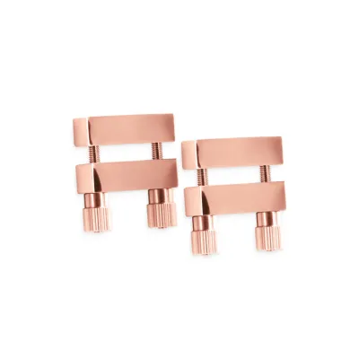 nsnovelties Bound Double Screw Rose Gold Nipple Clamps