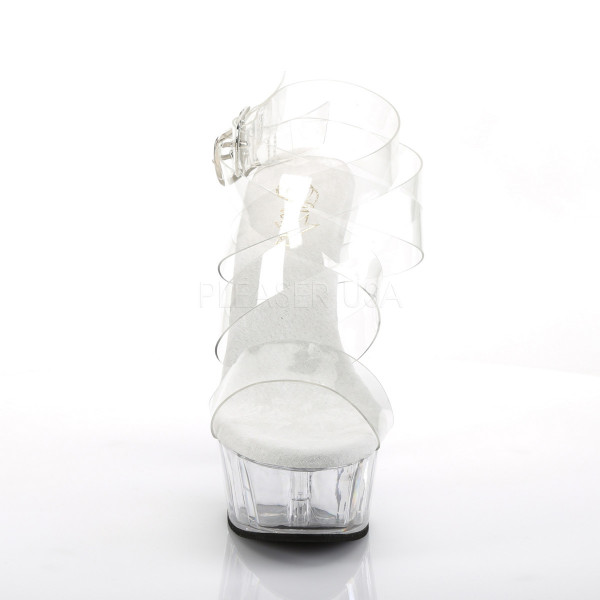 6 inches Heel, 1 3/4 inches PF Criss Cross Sandal, Back Zip — image 6 of 8