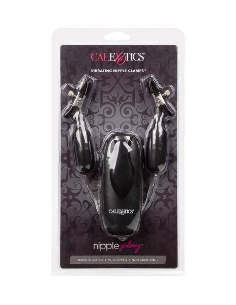 Nipple Play Vibrating Remote Control Nipple Clamps