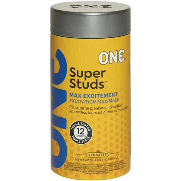 ONE Super Studs Condoms - 12 Pack