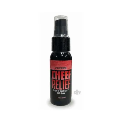 Oral Sex Products Cheef Relief Throat Spray Cherry 1 Oz