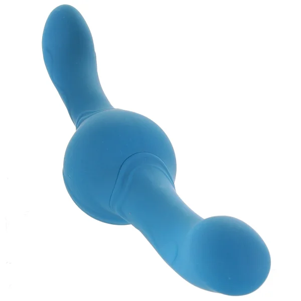 Revolution Tsunami Shaking Thrusting Silicone Dual Stimulator With Remote By NS Novelties - Teal