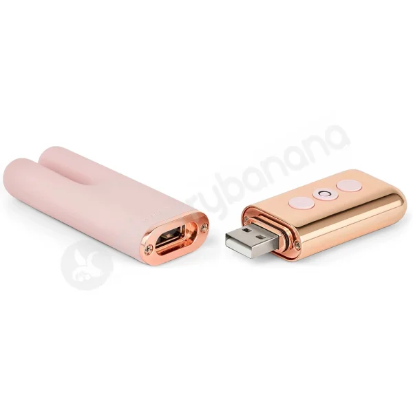 Le Wand Deux Rose Gold Chrome 15 Function Vibrating Stimulator