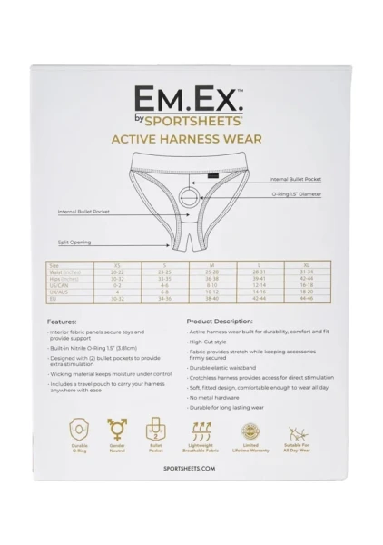 Sportsheets Em.Ex. Active Harness Wear Silhouette