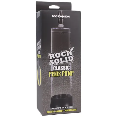 Rock Solid Classic Penis Pump Black clear