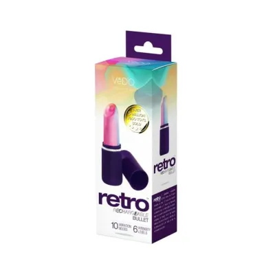 Bullets Discreet Vedo Retro Rechargeable Bullet Purple