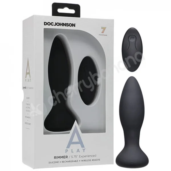 A-play Black Rimmer Experienced Rechargeable Silicone Anal Plug