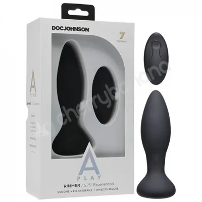 A play Black Rimmer Experienced Rechargeable Silicone Anal Plug