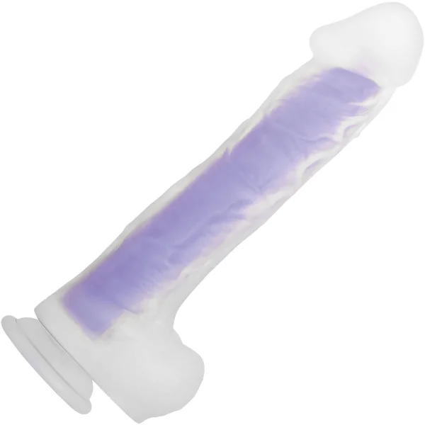 Evolved Luminous Stud Large Glow in the Dark Dildo, Dual-Density Silicone