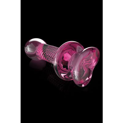 Pipedream Icicles 6 Glass Dildo with Heart Base