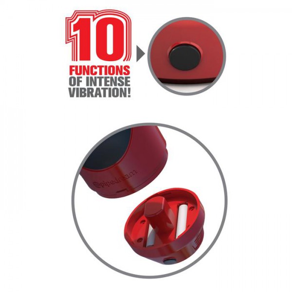 Mega Grip Squeezable Vibrating Mouth Stroker