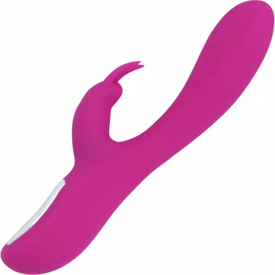 Giselle 10 3 Function Rabbit Rechargeable Silicone Dual Stim Vibrator By Nu Sensuelle Magenta