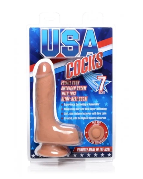 Usa Cocks Ameriskin Dildo - 7 Inch