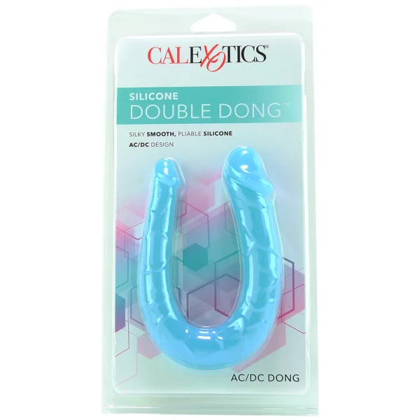 Silicone Double Dong Ac-dc Dong - Teal