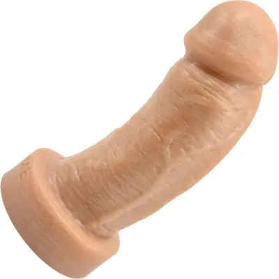 The Basio Short Thick 5 75 Platinum Silicone Realistic Dildo By Uberrime Vanilla