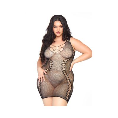 Seamless Micro Net Hourglass Mini Dress