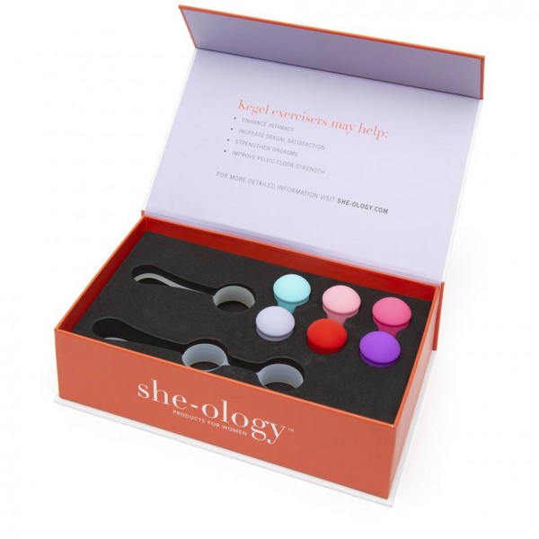 She-ology Weighted Interchangeable Kegel Training Set (8 Piece)
