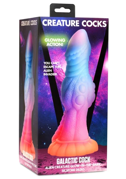 Creature Cocks -  Galactic Cock Alien Creature Glow-in-the-Dark Silicone Dildo