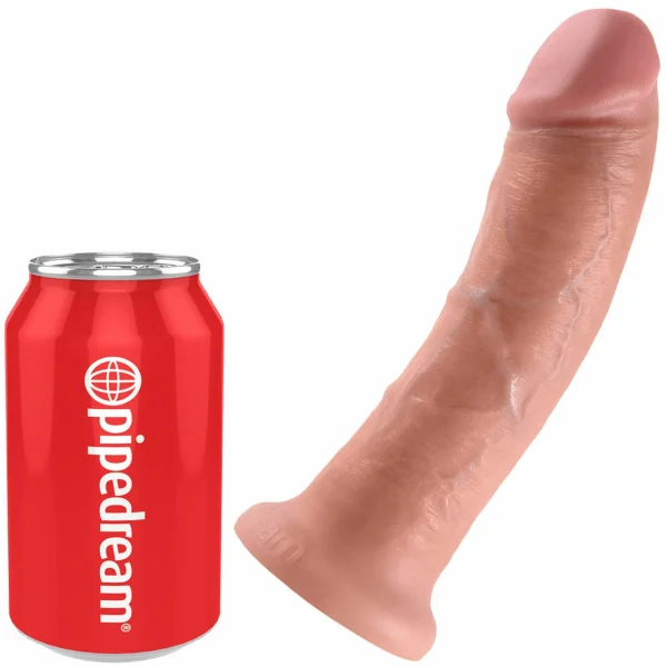 King Cock 8" Suction Cup Dildo - Vanilla