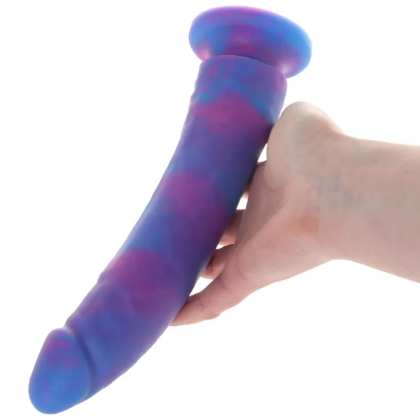 Magic Stick Glitter 9.5" Purple Silicone Dildo