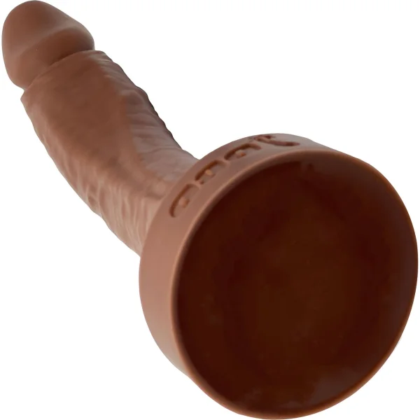 WEE Daddy Dominic 7" Platinum Silicone Realistic Dildo By Dee's Big Daddies - Chocolate