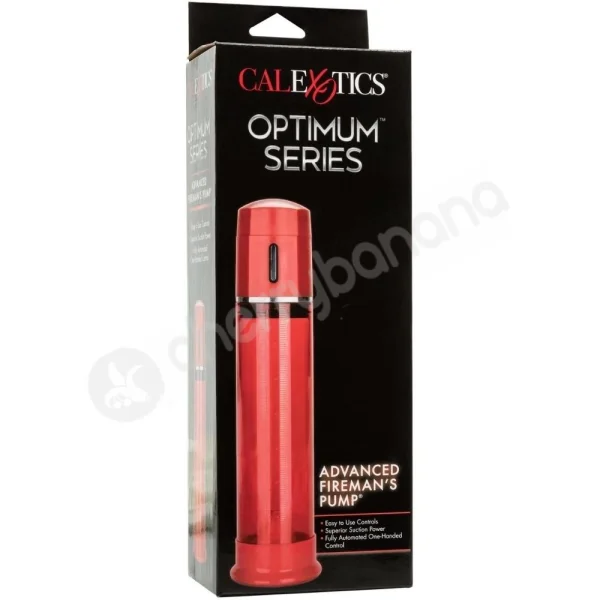 Optimum Series Advanced Fireman's Red Automatic Penis Pump