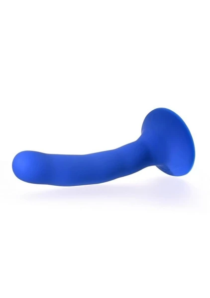 Please  5.25" Silicone Harness Compatible Dildo By Sportsheets - Blue
