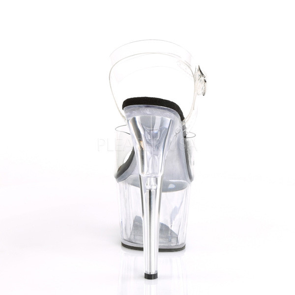 7 inches Heel, 2 3/4 inches PF Ankle Strap Sandal w/ RS Trucker Girl — image 4 of 4