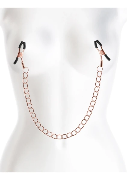 Bound Adjustable DC2 Nipple Clamps by NS Novelties - Rose Gold