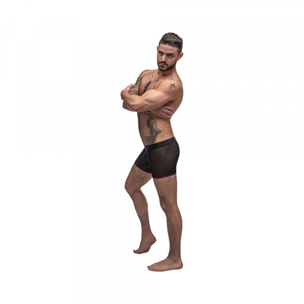 Male Power Airotic Mesh Enhancer Short Black Xlarge