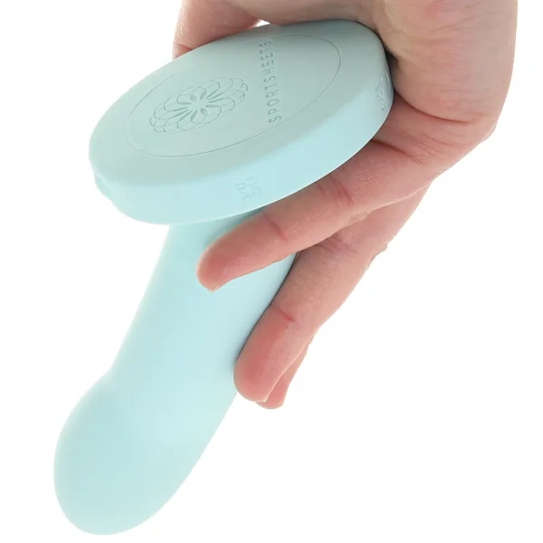Sportsheets Myst 5” Vibrating Silicone Dildo Sky Blue
