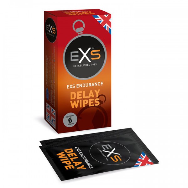 EXS Endurance Delay Wipes – 6 Pack