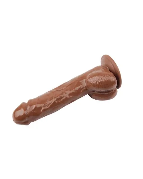 Jeff Stryker Vibrating Dildo - Brown - 8.9 Inch