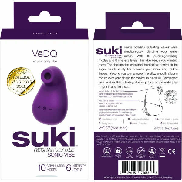 VeDO Suki - Purple Air Suction Clit Stimulator