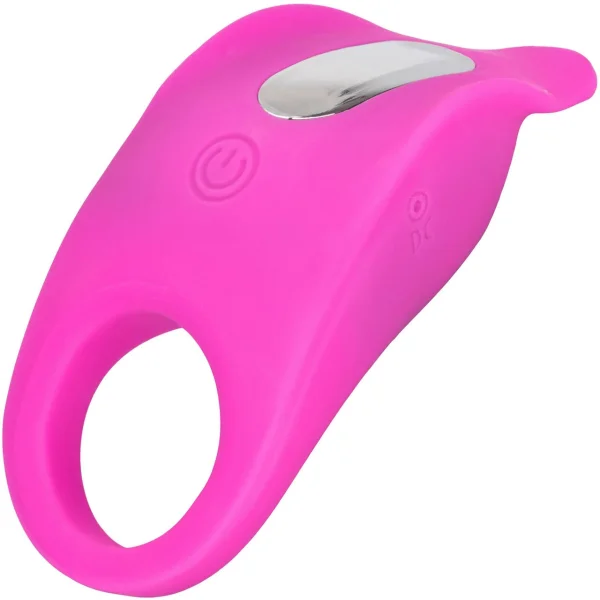 Silicone Rechargeable Teasing Enhancer Vibrating Cock Ring By CalExotics