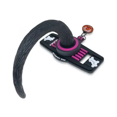 Oxballs Tail Handler Belt Strap With Pup Tail Silicone pvc Pink