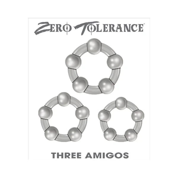 Zt Three Amigos Cock Ring Set Of 3