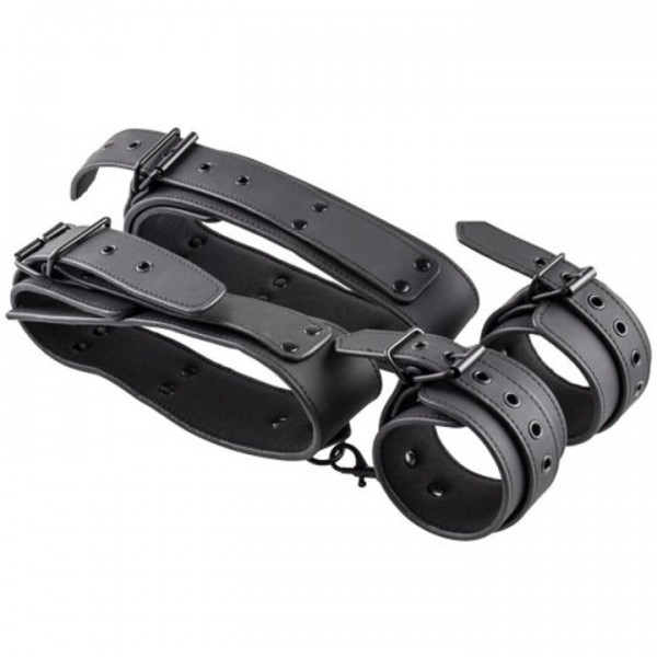 Bondara Matte Black Wrist to Thigh Restraint