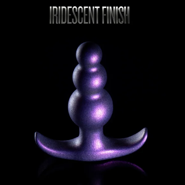 Anal Adventures Matrix Supernova Beaded Silicone Butt Plug By Blush - Galactic Purple
