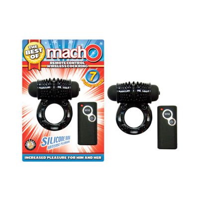 The Best Of Macho Remote Control Wireless Cockring Black