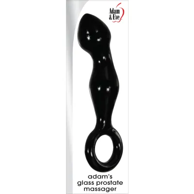 Adam s Glass Prostate Massager Black