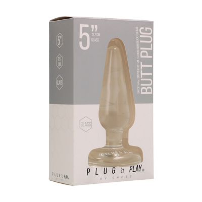 Butt Plug Basic Clear 5 Inch