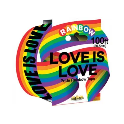 Love Is Love Rainbow Style Caution Party Tape 100