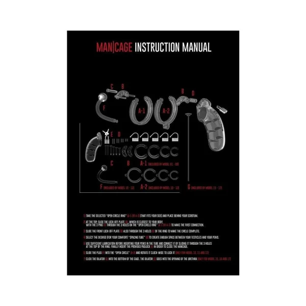 Cage With Silicone Urethal Sounding 15 - Transparent