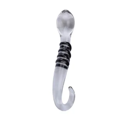 Black Lines Glass Massager Black 6 8 Inch