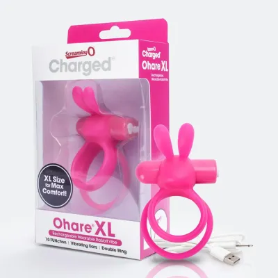 Charged Ohare XL Wearable Rabbit Vibe Pink Each
