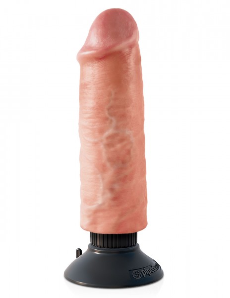 Pipedream KingCock - 6" Vibrating Suction Cup Dildo