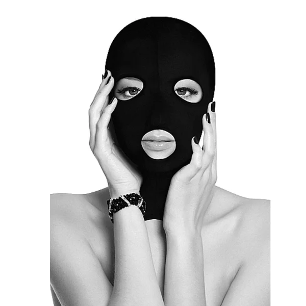 Black & White Open Mouth And Eye Subversion Mask