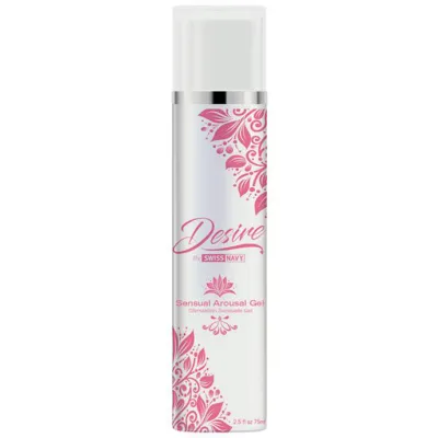 Desire Sensual Arousal Gel 2 5oz White pink 2 5 Oz